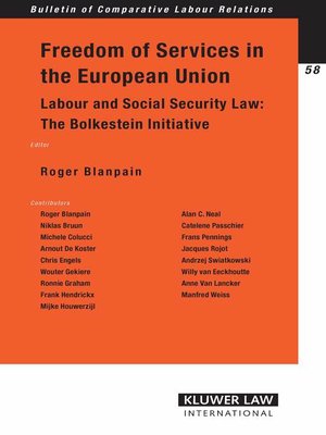 cover image of Freedom of Services in the European Union